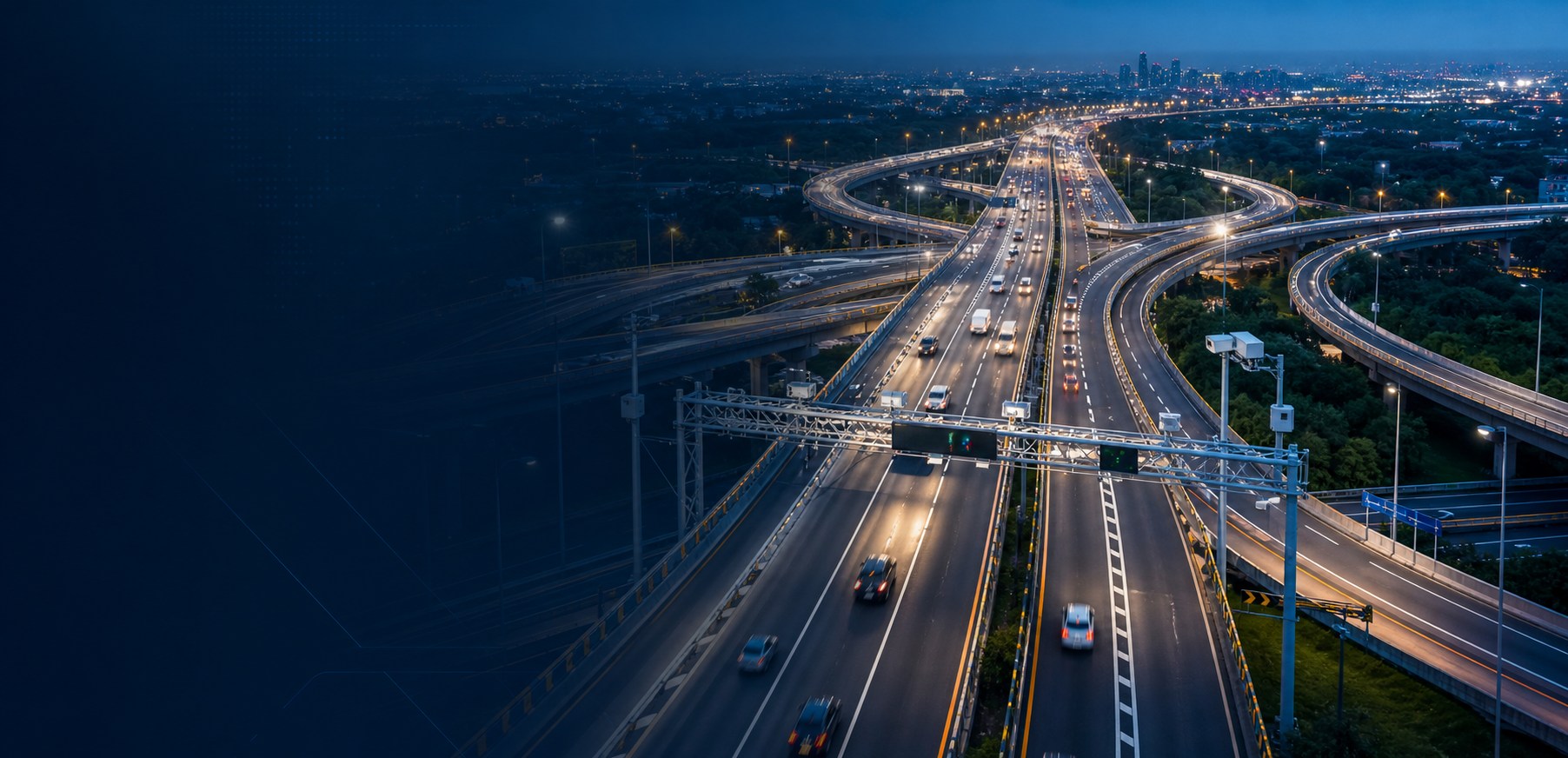 Autopista inteligente con sistemas ITS y telemetría en tiempo real